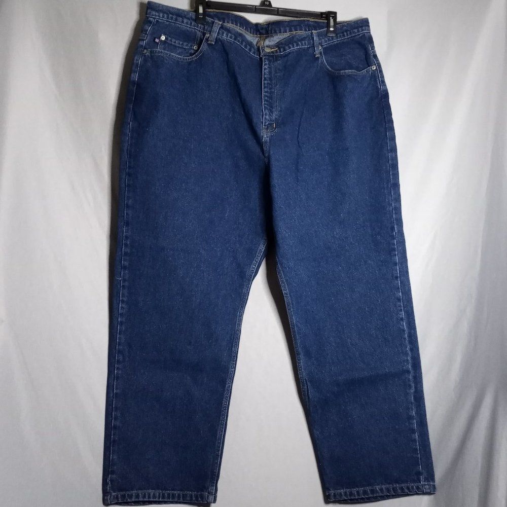 Polo Ralph Lauren Men's Straight Leg Dark Wash Denim Jeans Size Big 46x30 NWT